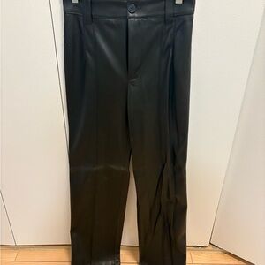 Women’s Black Leather Pants